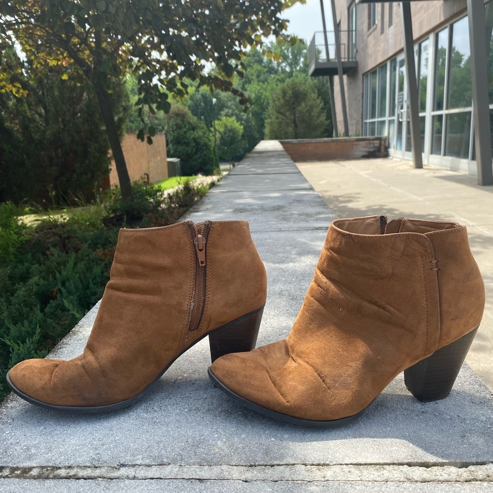 Brown Suede Ankle Boots